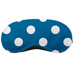 Polka Dots - White on Cerulean Sleeping Mask