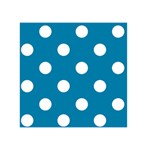 Polka Dots - White on Cerulean Greeting Card 5  x 7 