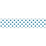 Polka Dots - Cerulean on White Flano Scarf (Small)
