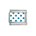 Polka Dots - Cerulean on White Italian Charm (9mm)