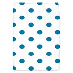 Polka Dots - Cerulean on White Removable Flap Cover (S)