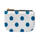 Polka Dots - Cerulean on White Mini Coin Purse