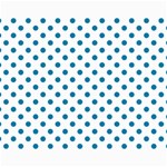 Polka Dots - Cerulean on White Collage 11  x 14 