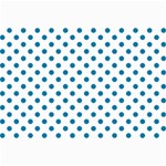 Polka Dots - Cerulean on White Collage 12  x 18 
