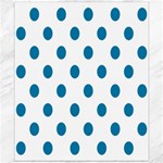 Polka Dots - Cerulean on White Canvas 20  x 24 