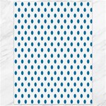Polka Dots - Cerulean on White Canvas 36  x 48 