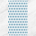 Polka Dots - Cerulean on White Canvas 40  x 72 