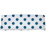Polka Dots - Cerulean on White Body Pillow Case (Dakimakura) (One Side)