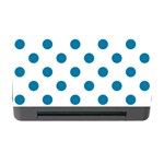 Polka Dots - Cerulean on White Memory Card Reader with CF