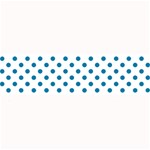 Polka Dots - Cerulean on White Medium Bar Mat