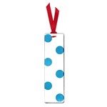 Polka Dots - Cerulean on White Small Book Mark