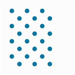 Polka Dots - Cerulean on White Small Garden Flag (Two Sides)