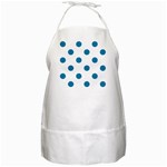 Polka Dots - Cerulean on White BBQ Apron