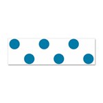 Polka Dots - Cerulean on White Sticker Bumper (10 pack)