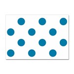 Polka Dots - Cerulean on White Sticker A4 (100 pack)