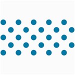 Polka Dots - Cerulean on White 4  x 8  Photo Cards