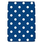 Polka Dots - White on Dark Cerulean Removable Flap Cover (L)