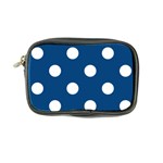 Polka Dots - White on Dark Cerulean Coin Purse