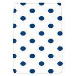 Polka Dots - Dark Cerulean on White Removable Flap Cover (S)