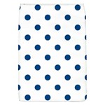 Polka Dots - Dark Cerulean on White Removable Flap Cover (L)