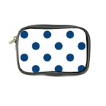 Polka Dots - Dark Cerulean on White Coin Purse