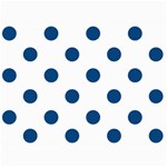 Polka Dots - Dark Cerulean on White 5  x 7  Photo Cards