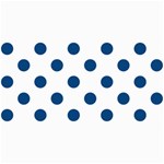 Polka Dots - Dark Cerulean on White 4  x 8  Photo Cards