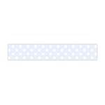 Polka Dots - White on Pastel Blue Flano Scarf (Mini)