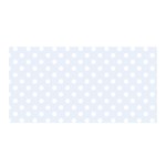 Polka Dots - White on Pastel Blue Satin Wrap