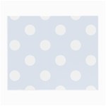 Polka Dots - White on Pastel Blue Small Glasses Cloth