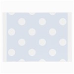Polka Dots - White on Pastel Blue Large Glasses Cloth
