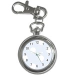 Polka Dots - White on Pastel Blue Key Chain Watch