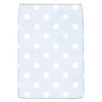 Polka Dots - White on Pastel Blue Removable Flap Cover (L)