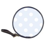 Polka Dots - White on Pastel Blue Classic 20-CD Wallet