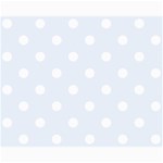 Polka Dots - White on Pastel Blue Collage 8  x 10 