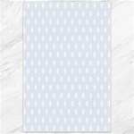 Polka Dots - White on Pastel Blue Canvas 24  x 36 