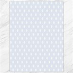 Polka Dots - White on Pastel Blue Canvas 36  x 48 