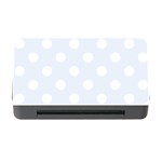 Polka Dots - White on Pastel Blue Memory Card Reader with CF
