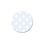 Polka Dots - White on Pastel Blue Golf Ball Marker (10 pack)