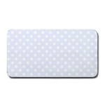 Polka Dots - White on Pastel Blue Medium Bar Mat