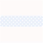 Polka Dots - White on Pastel Blue Medium Bar Mat
