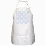 Polka Dots - White on Pastel Blue BBQ Apron