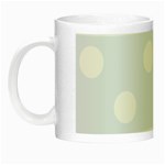 Polka Dots - White on Pastel Blue Night Luminous Mug