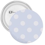 Polka Dots - White on Pastel Blue 3  Button