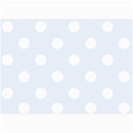 Polka Dots - White on Pastel Blue 5  x 7  Photo Cards