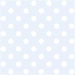 Polka Dots - White on Pastel Blue ScrapBook Page 12  x 12 