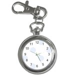 Polka Dots - Pastel Blue on White Key Chain Watch