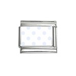 Polka Dots - Pastel Blue on White Italian Charm (9mm)