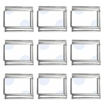 Polka Dots - Pastel Blue on White 9mm Italian Charm (9 pack)
