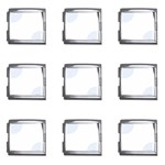 Polka Dots - Pastel Blue on White Mega Link Italian Charm (9 pack)